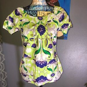 Koi scrub top